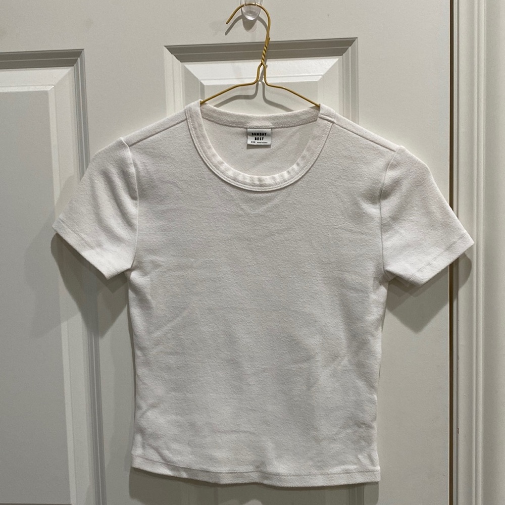 Aritzia Sunday Best White Tee